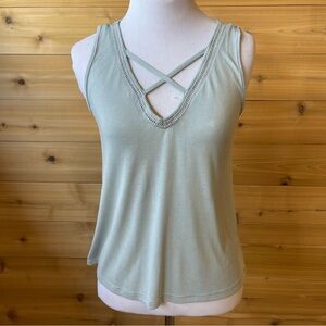 AMERICAN EAGLE OUTFITTERS Pale Blue Soft & Sexy Sueded Tank Top Size Medium